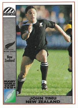 1991 Regina Rugby World Cup #28 John Timu Front